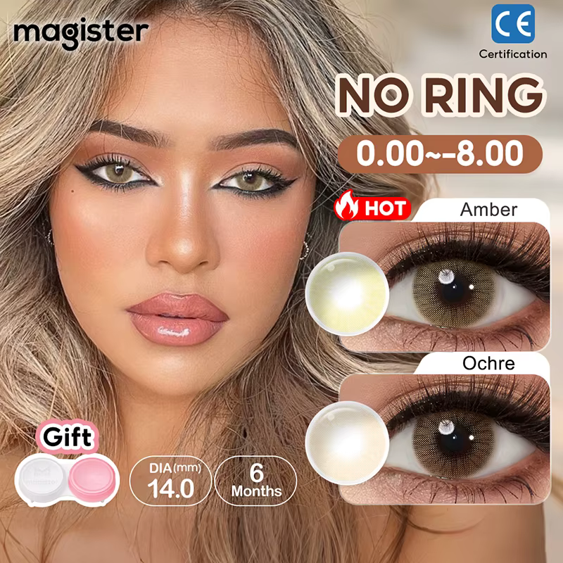 Super ! (0.00~-8.00) MAGISTER 14.0mm Lentilles de contact colorées naturelles Queen avec dioptries