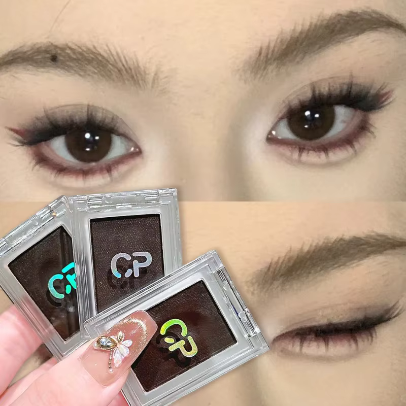 Palette de maquillage multifonctionnelle rouge brun foncé
