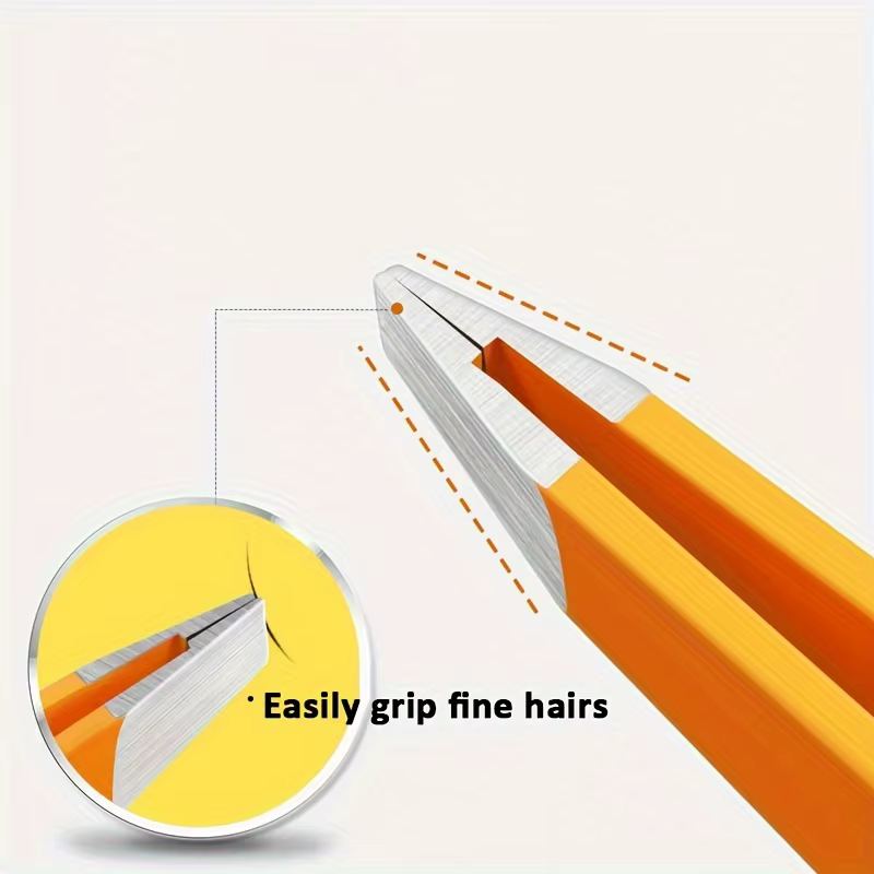 Pince à épiler sourcils en acier inoxydable couleur point d'interrogation