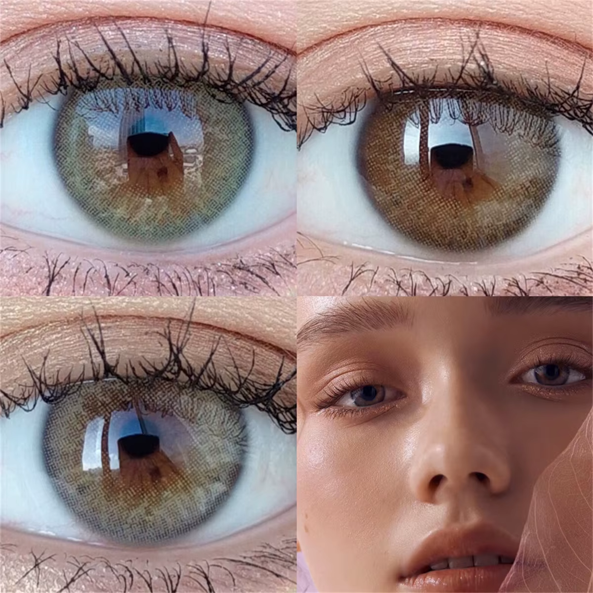 Lentilles de contact annuelles irisées naturelles pour les yeux