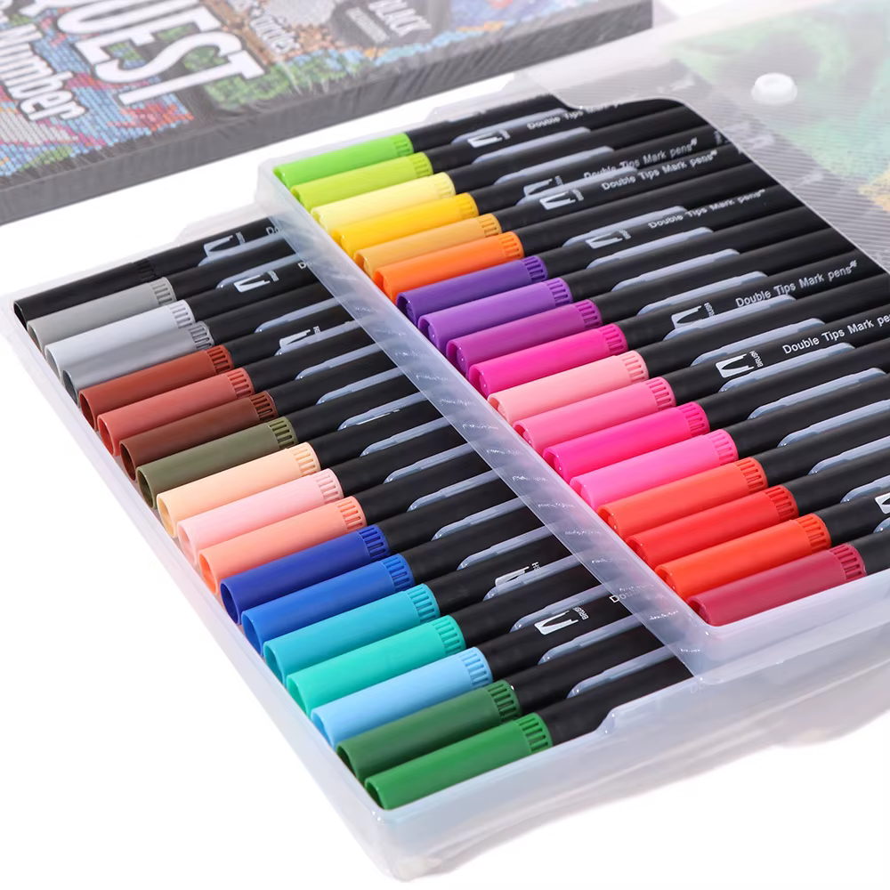 Livre de coloriage d'activités de dessin animé, éducatif, en papier, double face, pour crayons aquarelle et peinture numérique, à colorier à la main