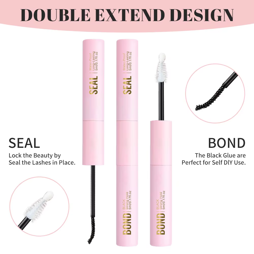 Colle adhésive 2 en 1 pour extensions de cils