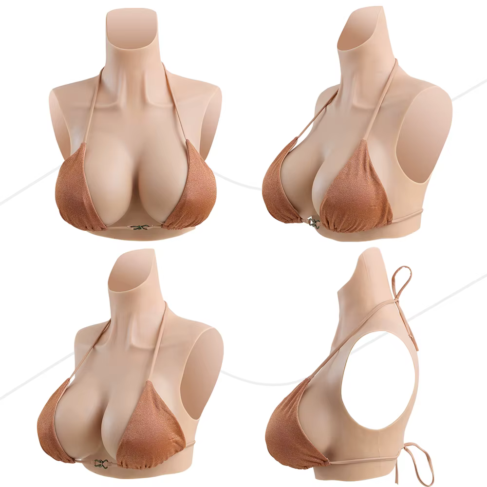 Prothèses mammaires réalistes en silicone, gros seins pour Drag Queen – Prothèse de poitrine artificielle bonnet C/D/E/G pour hommes travestis et transgenres