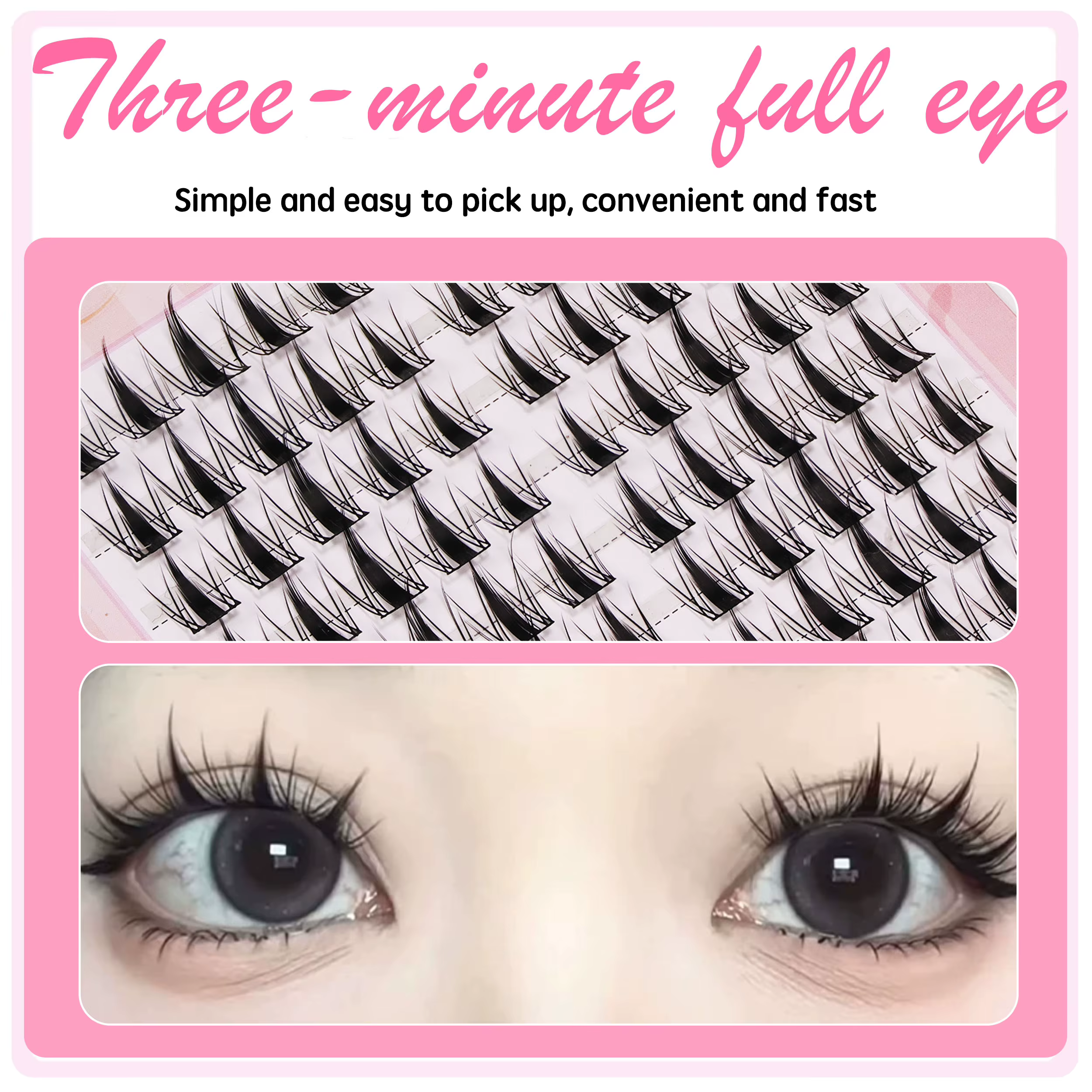 Faux cils DIY pour un look naturel—Avec des grappes de cils de style 'manga' inspirées des tendances japonaises et coréennes