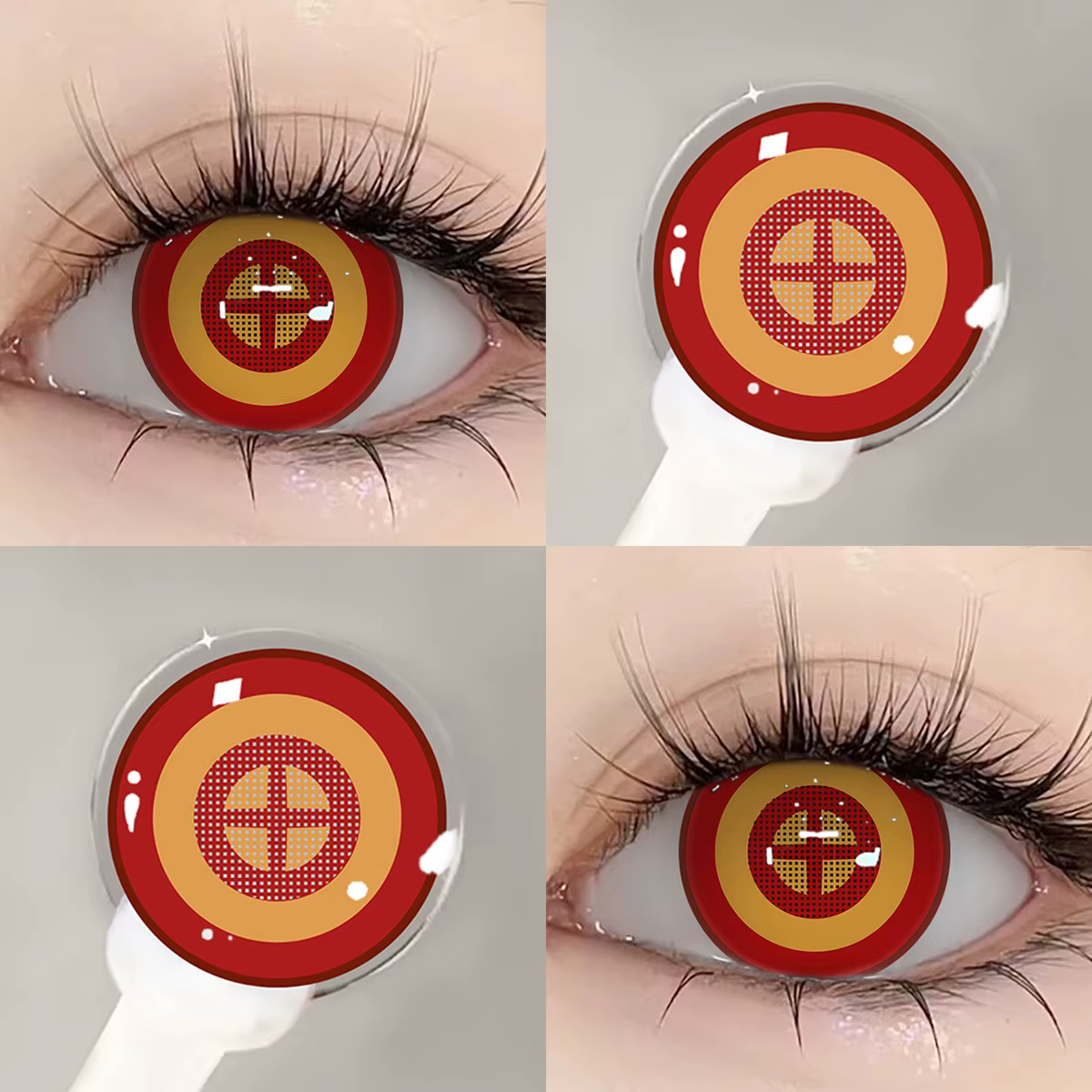 Bio-essence 1 paire de lentilles de Contact Sharingan pour les yeux