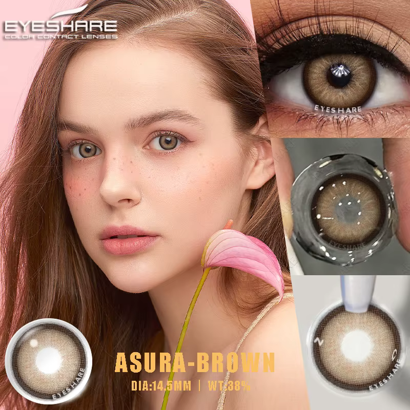 EYESHARE 1 paire de lentilles de contact de couleur pour les yeux cosmétiques