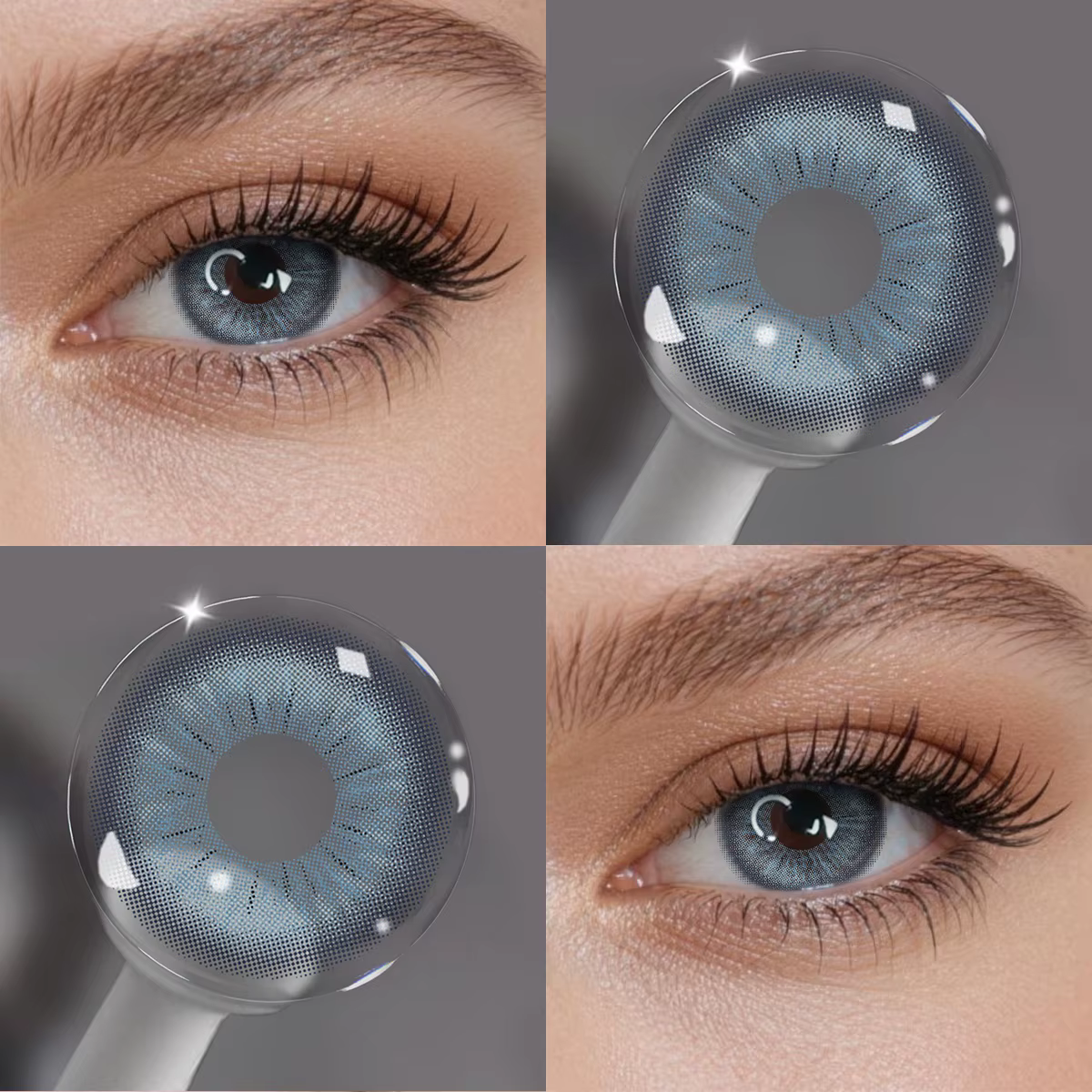 Lentilles de contact colorées naturelles pour femmes
