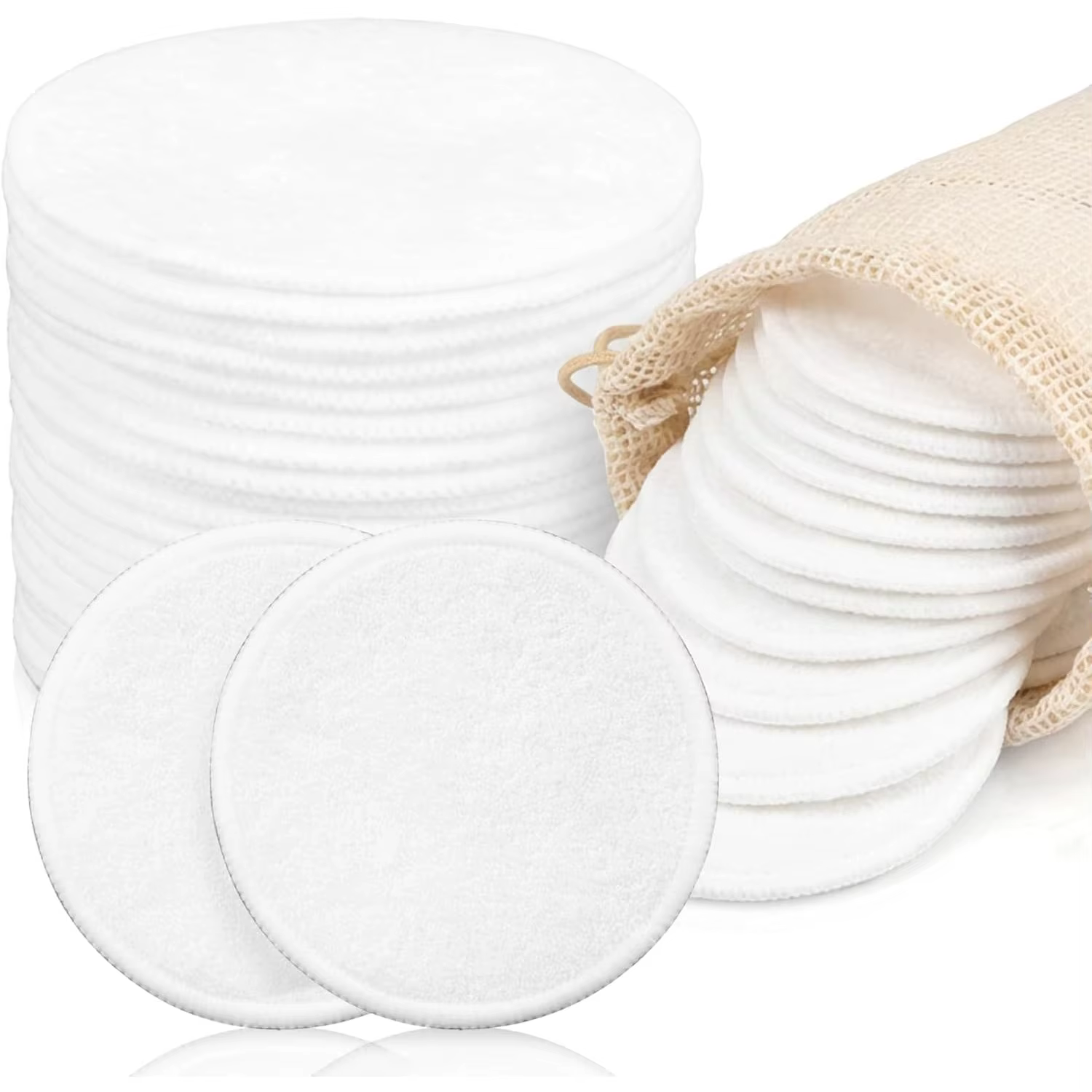 12 tampons démaquillants réutilisables pour tous types de peau