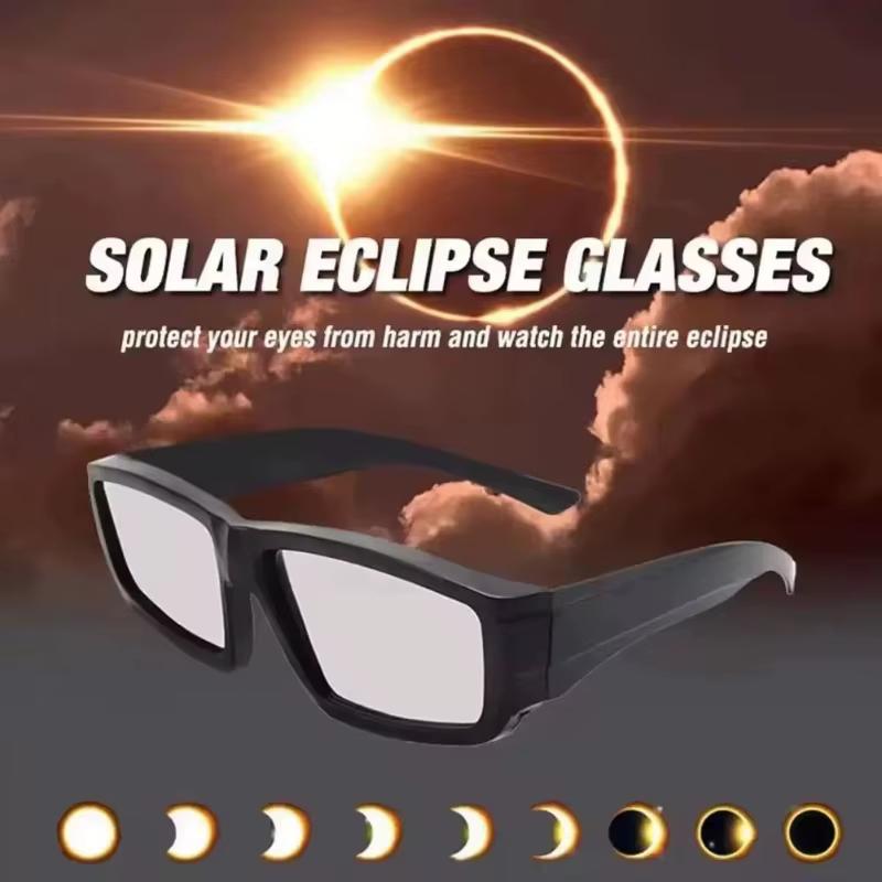 Lunettes d'observation d'éclipse solaire professionnelles, lunettes de protection pour les yeux, observation directe du soleil, lunettes pour éclipse totale