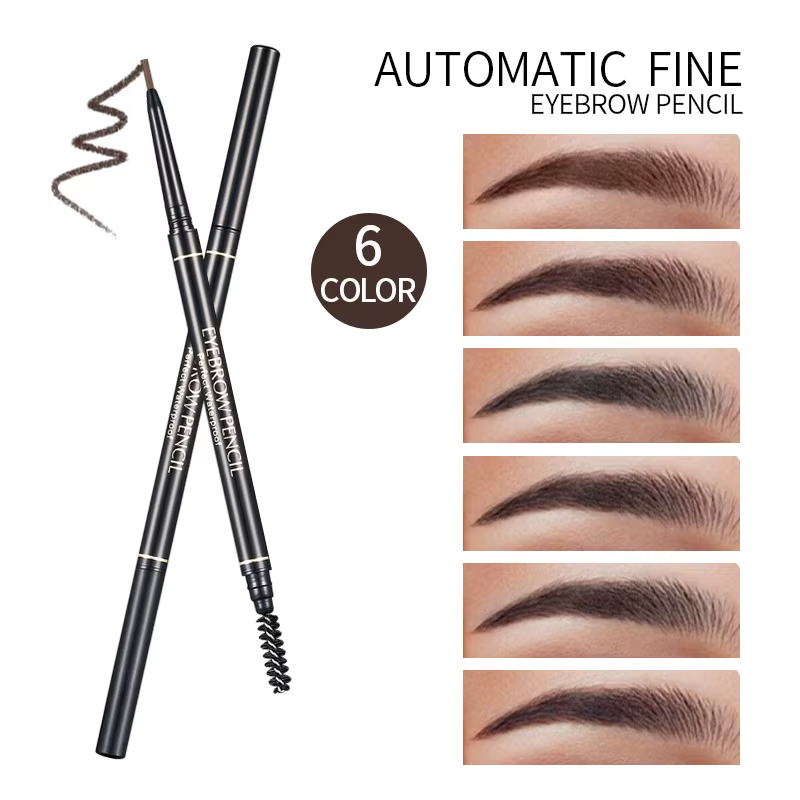 Crayon à sourcils fin de 1.5mm avec rotation automatique à double tête