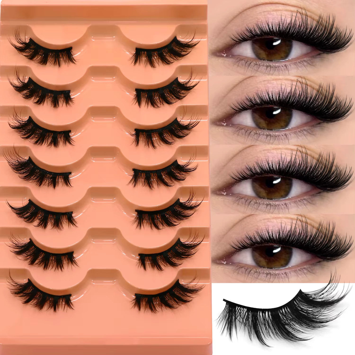 VELTRINAY Demi-cils Faux cils yeux de biches