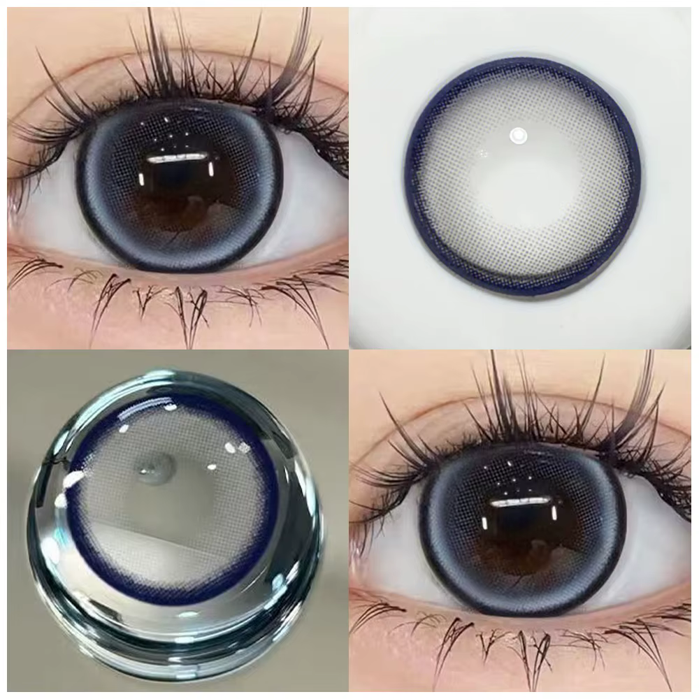 2pcs Myopie Cosplay Série Lentilles De Contact Colorées Pour Les Yeux Cosmétiques Pupilles Oeil document Lentille Avec