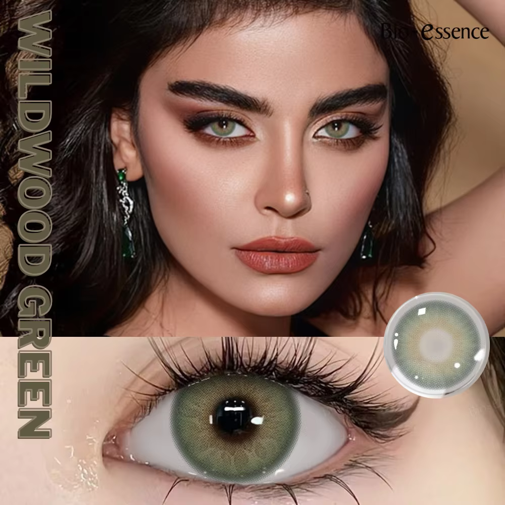Lentilles de contact colorées Bio-essence pour yeux bleus