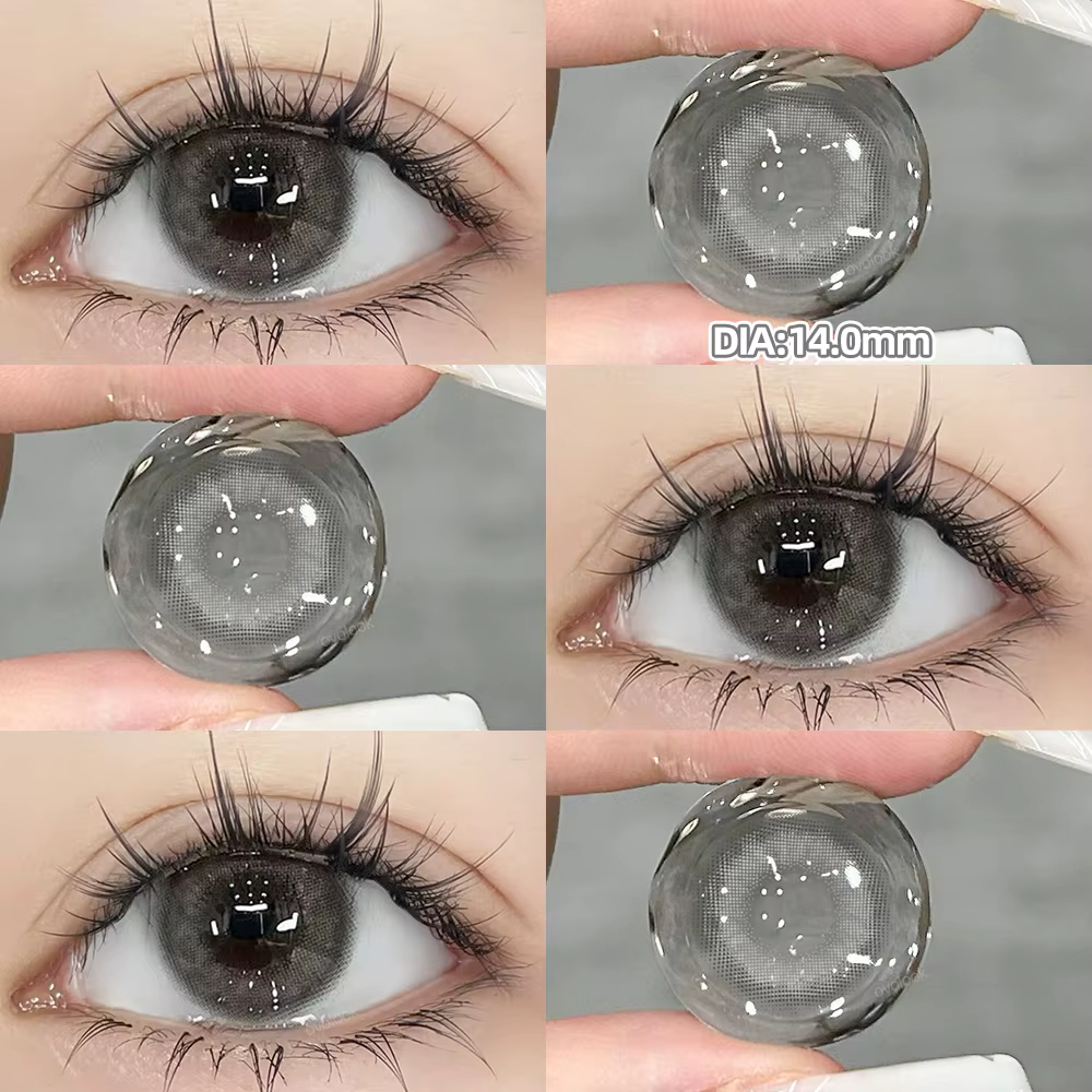 OVOLOOK - 2 paires de lentilles de contact colorées vertes pour cosplay