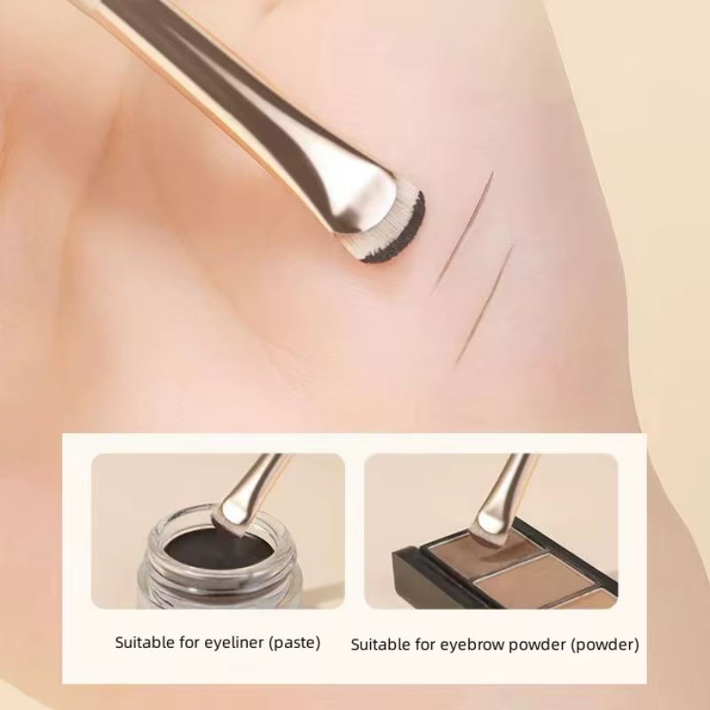 Pinceau eye-liner demi-rond pour contour des yeux accessoire de maquillage