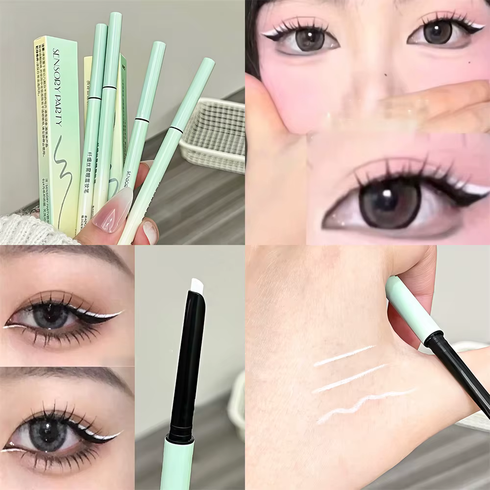 Crayon Eyeliner Blanc Mat Imperméable et Anti-Bavures