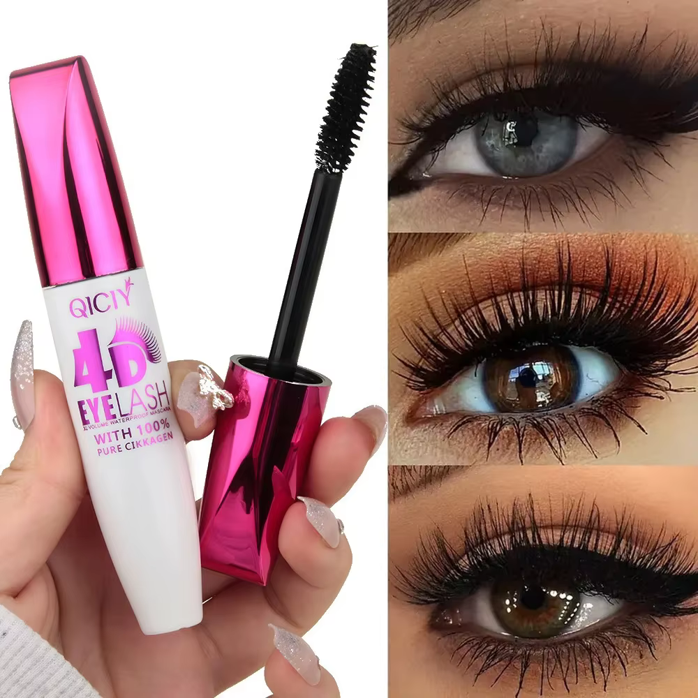 Mascara 4D noir résistant à l'eau