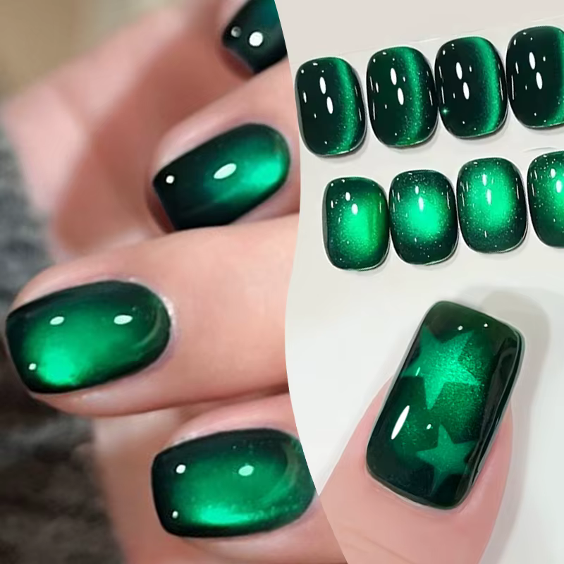 BORN PRETTY 10ml vert émeraude chat Gel magnétique vernis à yeux perle de verre tremper UV LED Salon d'art des ongles bricolage à la maison manucure