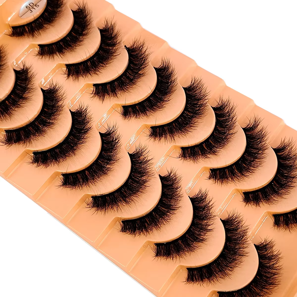 AMSDCN 10 paires de faux cils en vison synthétique faits à la main