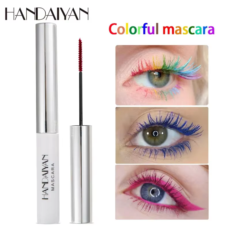 Mascara coloré 4D soie imperméable à l'eau séchage rapide Extension de cils Curl maquillage