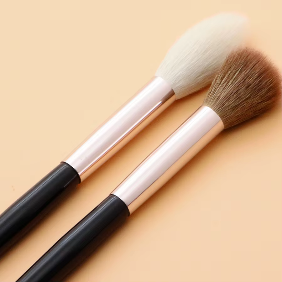 Pinceau surligneur conique pour fard à joues pinceaux de maquillage mélange de cheveux naturels