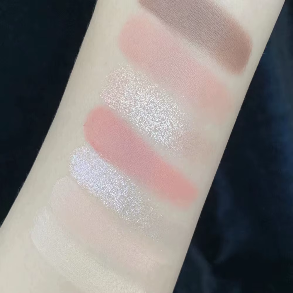 Nouveau plateau d'ombre à paupières 7 couleurs Palette de faible Saturation entièrement mat coréen maquillage des yeux