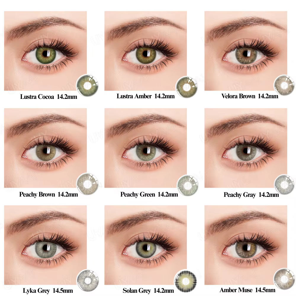 UYAAI 10-100 paires de lentilles de couleur pour les yeux