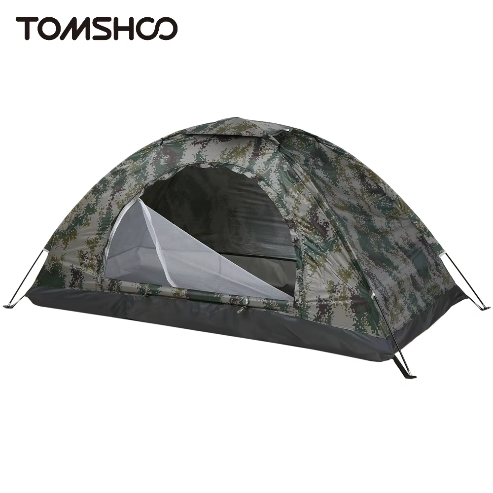 Tomshoo – tente de Camping ultralégère pour 1/2 personnes, monocouche, Portable, randonnée, revêtement Anti-UV, UPF 30 +, pour la pêche en plein air sur la plage