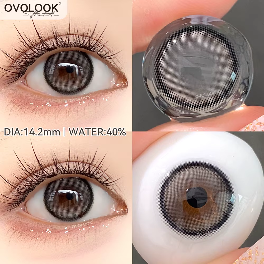 1 paire (2 pièces) de lentilles de contact colorées pour les yeux