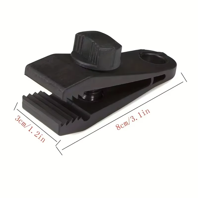 Ensemble de 10 clips et mousquetons pour tente, pinces renforcées coupe-vent pour la fixation des houx de pluie auvent, utilisation en extérieur