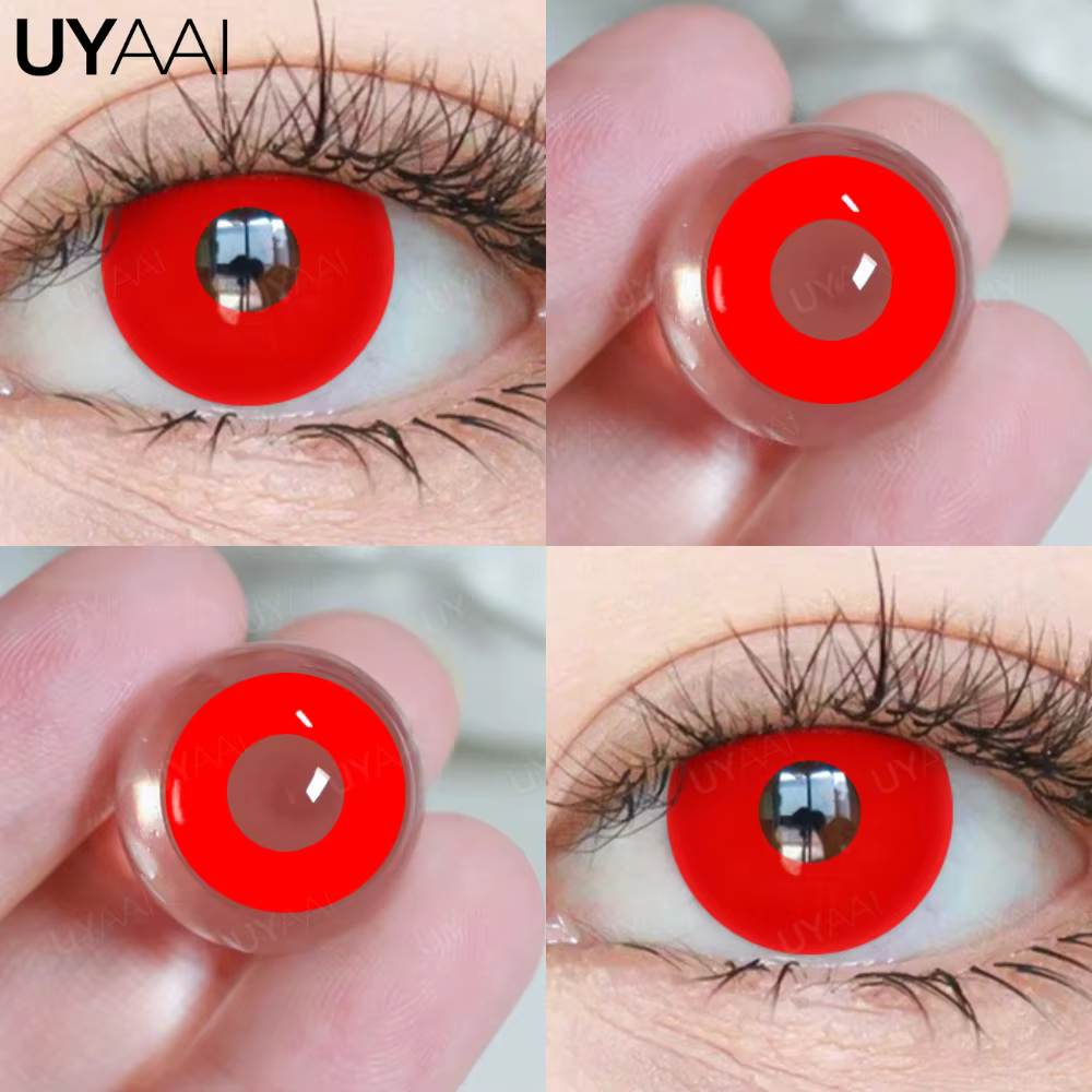 UYAAI lentilles de contact couleur Vampire pour Halloween Cosplay