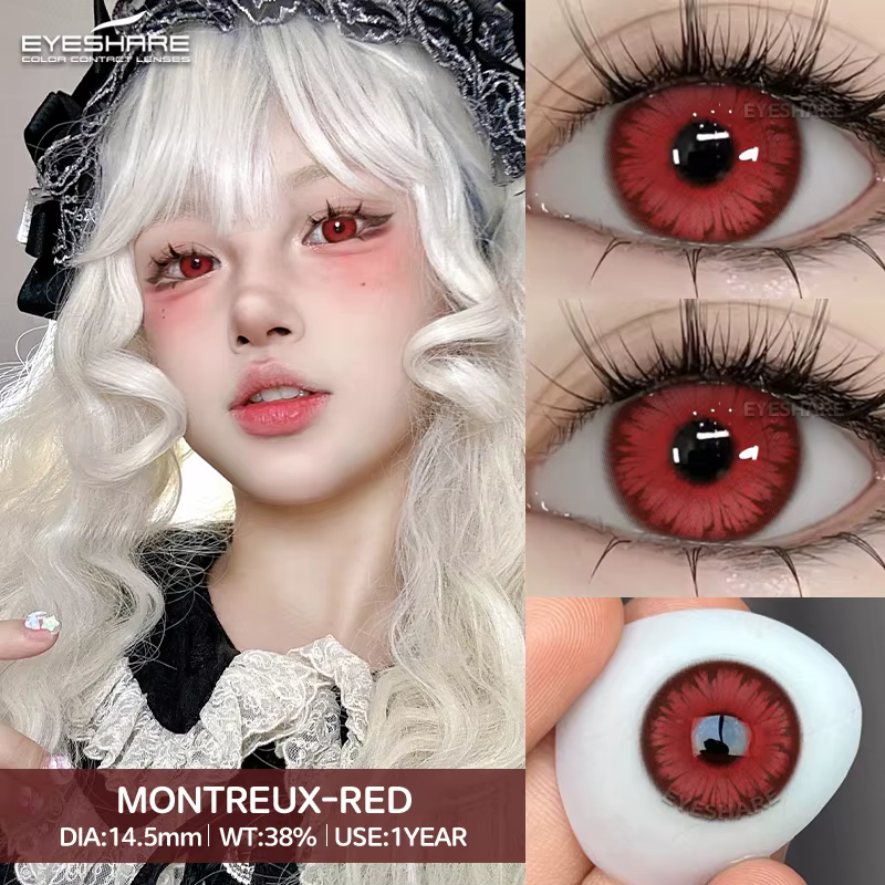 AMARA Cosplay lentilles de contact de couleur pour les yeux Anime