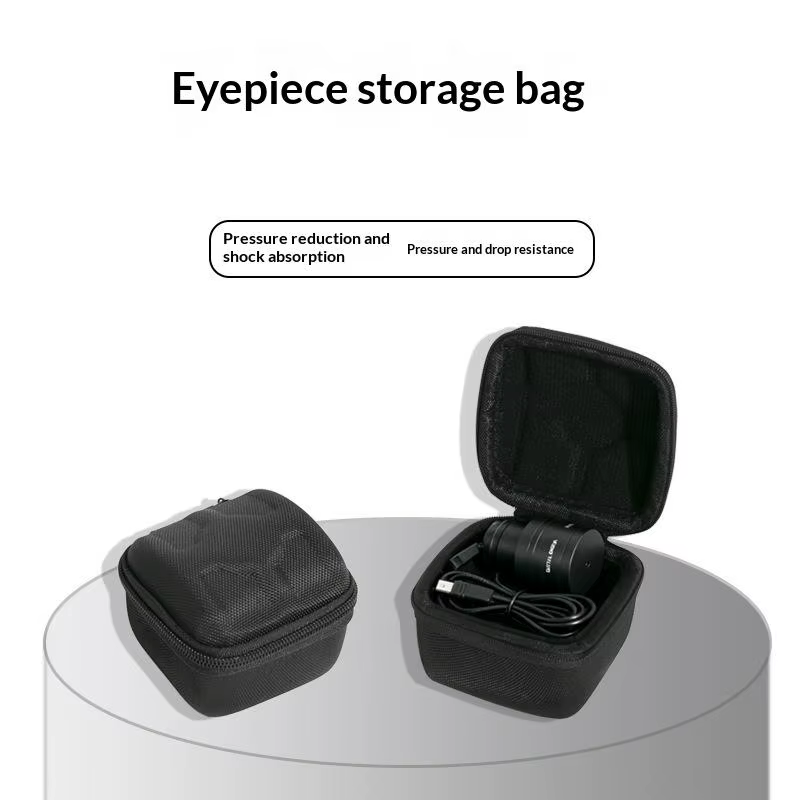 Boîte de rangement EVA pour montre noire, doublée de velours avec des coussinets doux pour un transport sécurisé
