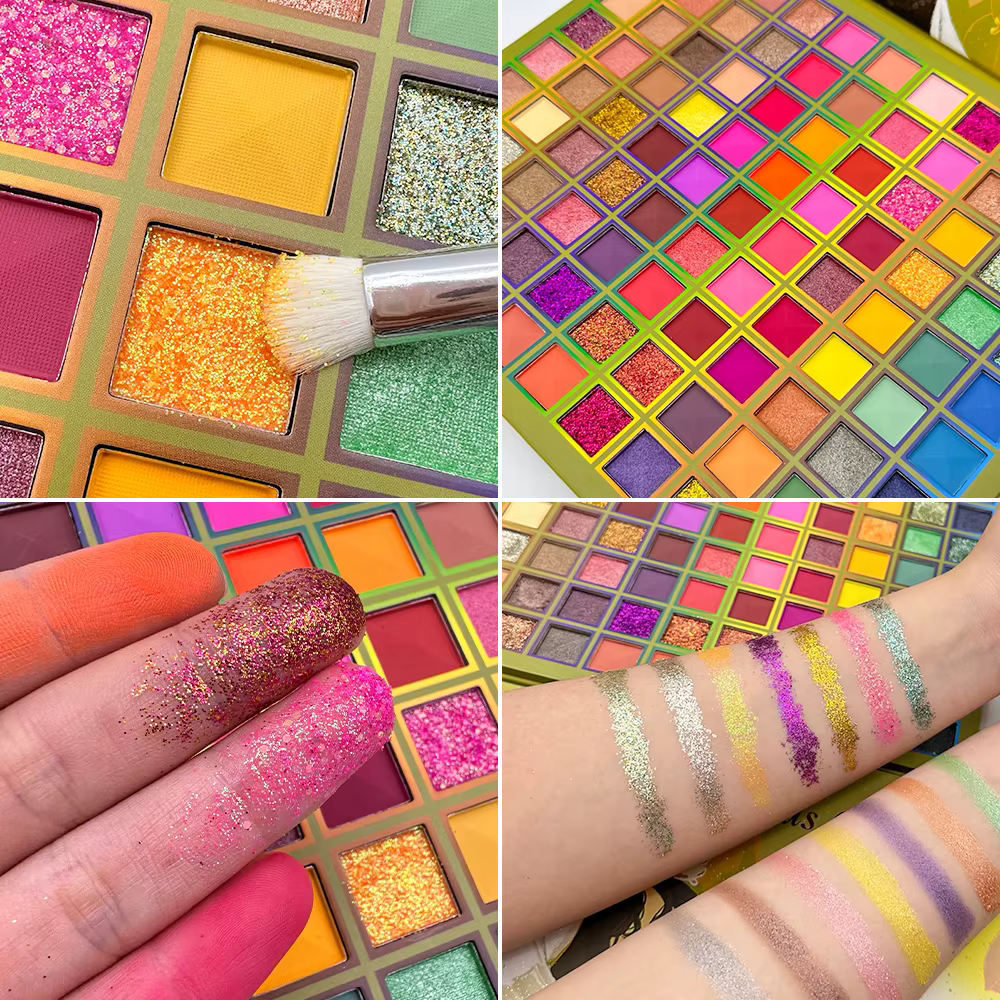 Plaque de maquillage pour les yeux arc-en-ciel 99 couleurs