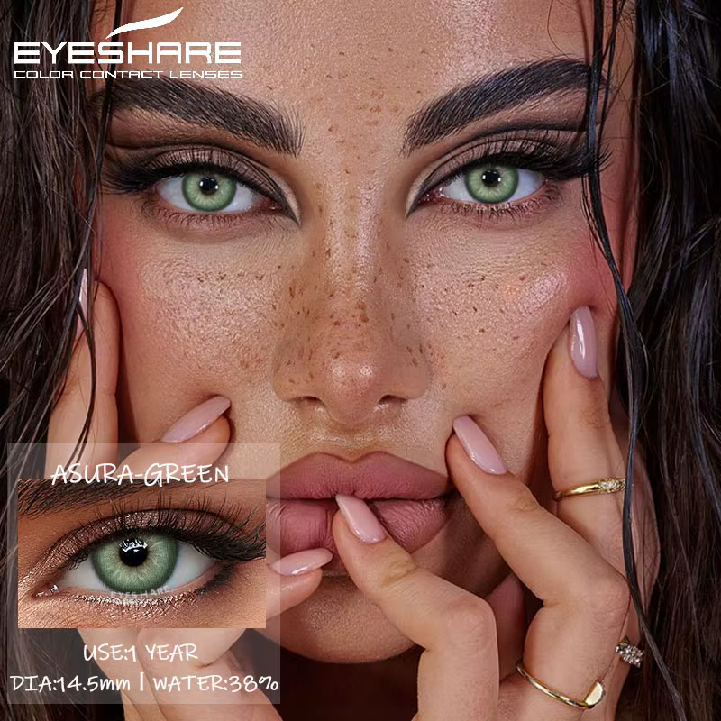 EYESHARE 1 paire de lentilles de contact colorées pour les yeux