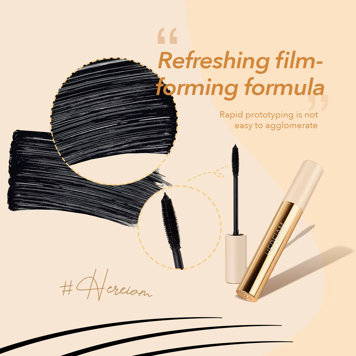 IMAGIC – Mascara 4D en Fiber de soie noire
