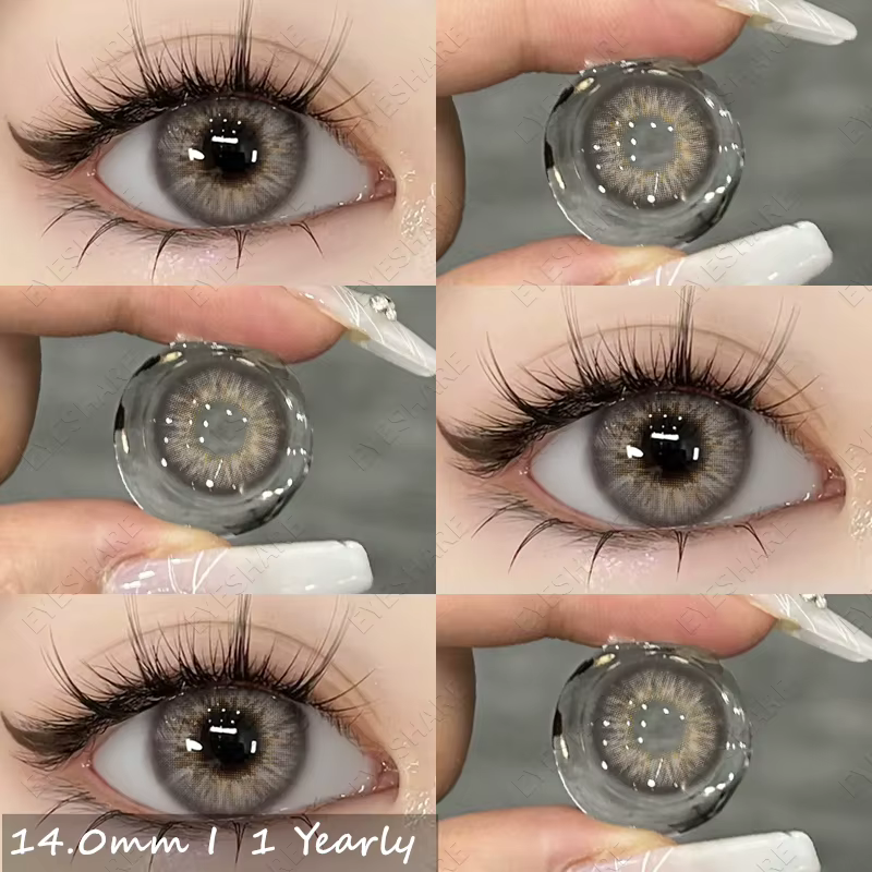 EYESHARE 1 paire de lentilles de contact de couleur naturelle pour les yeux