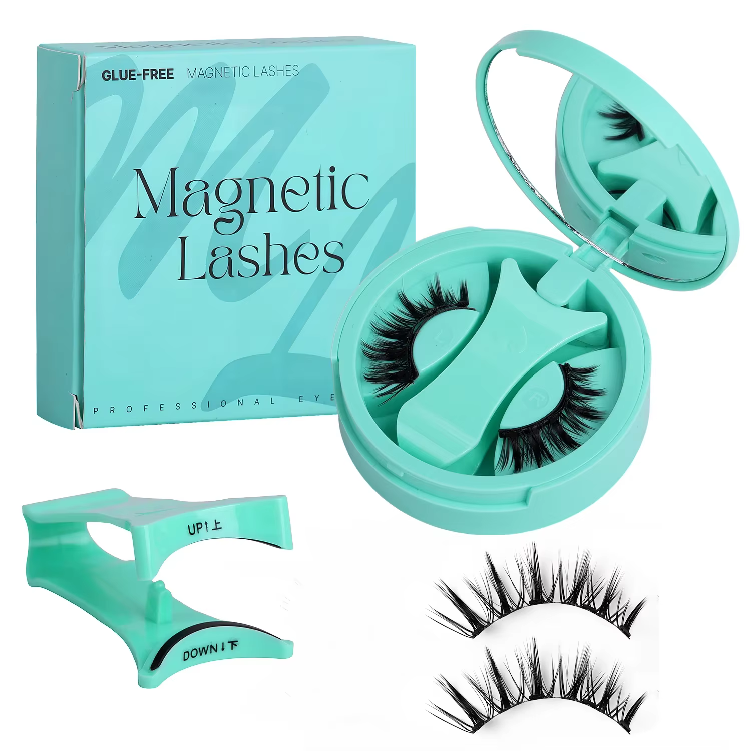 Faux cils naturels avec pince à épiler