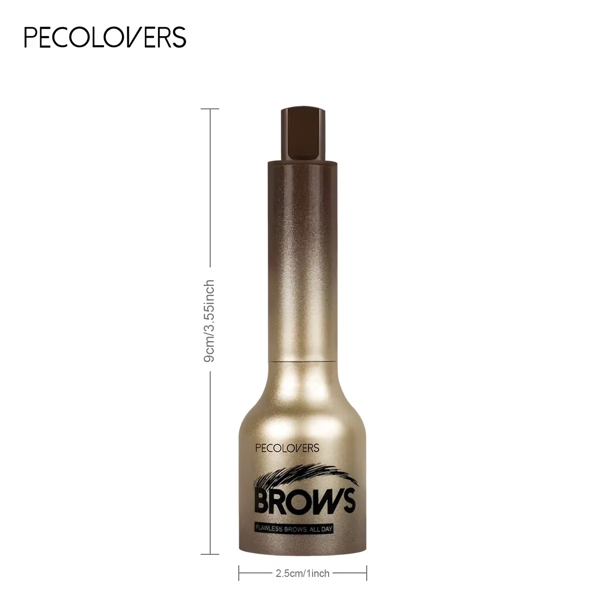 Stylo Gel à sourcils avec brosse coudée