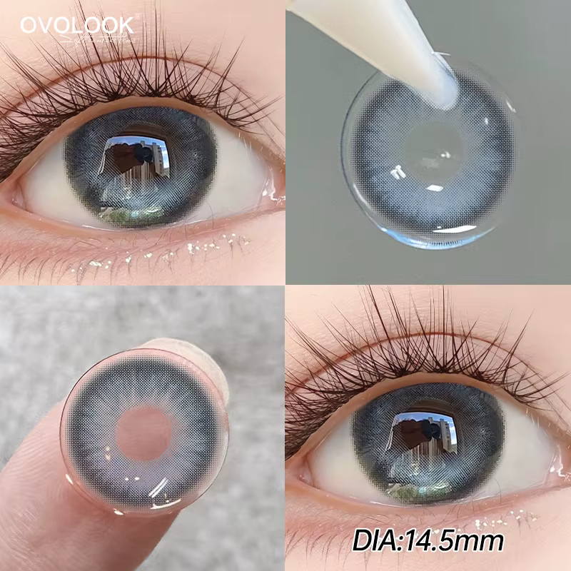 Lentilles de Contact bleues pour les yeux maquillage couleur élèves myopie