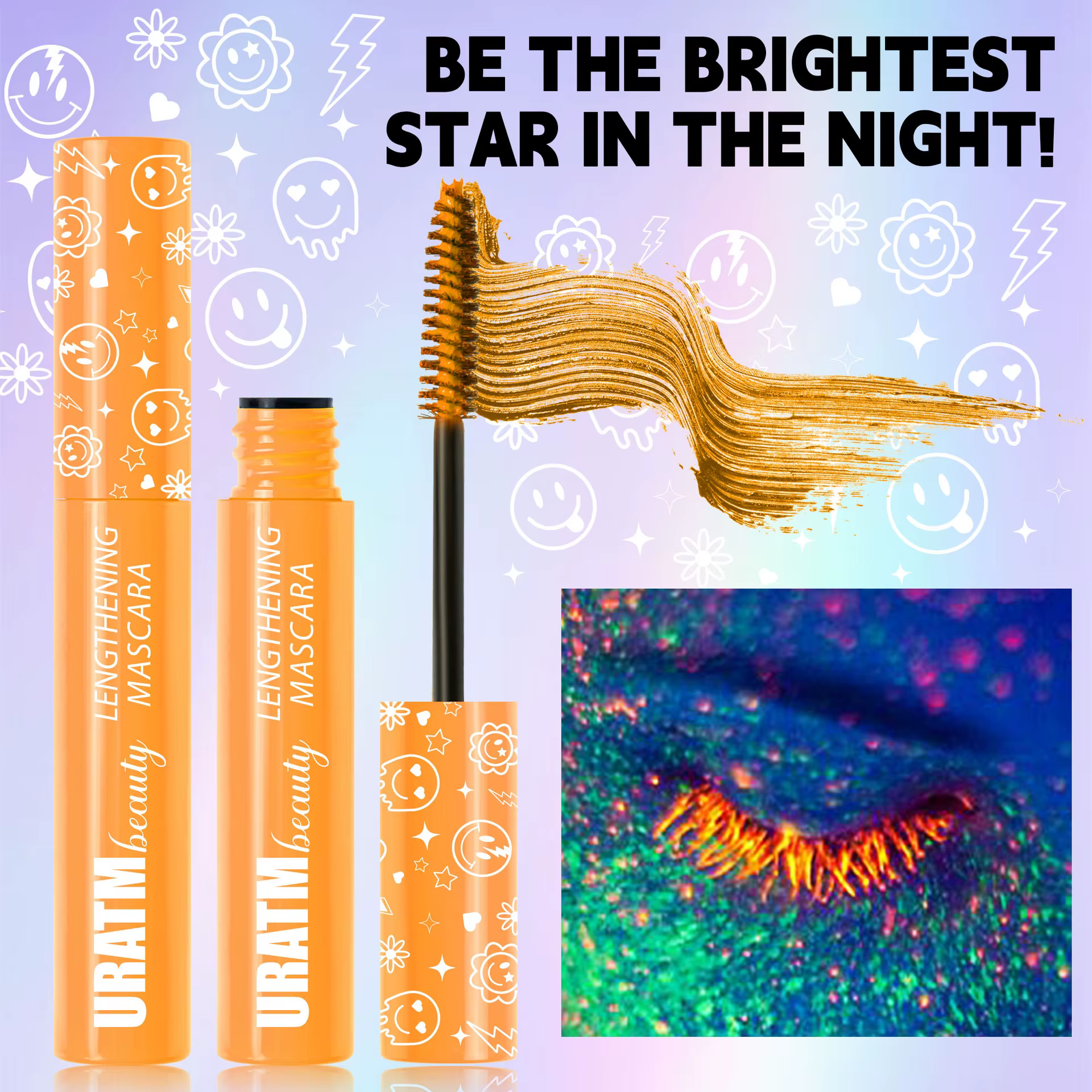Mascara Fluorescent 6 couleurs