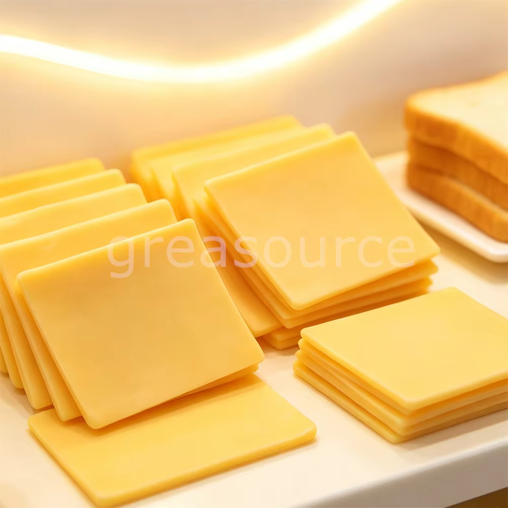 Tranche de fromage cheddar carrée artificielle en PVC, accessoire DIY pour burgers et sandwichs, modèle alimentaire pour scènes de petit-déjeuner et créations artisanales