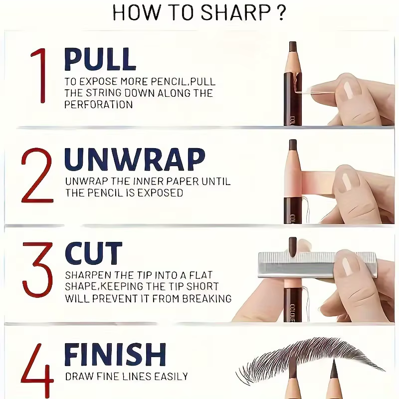 Crayon pour les yeux à nervures détachables