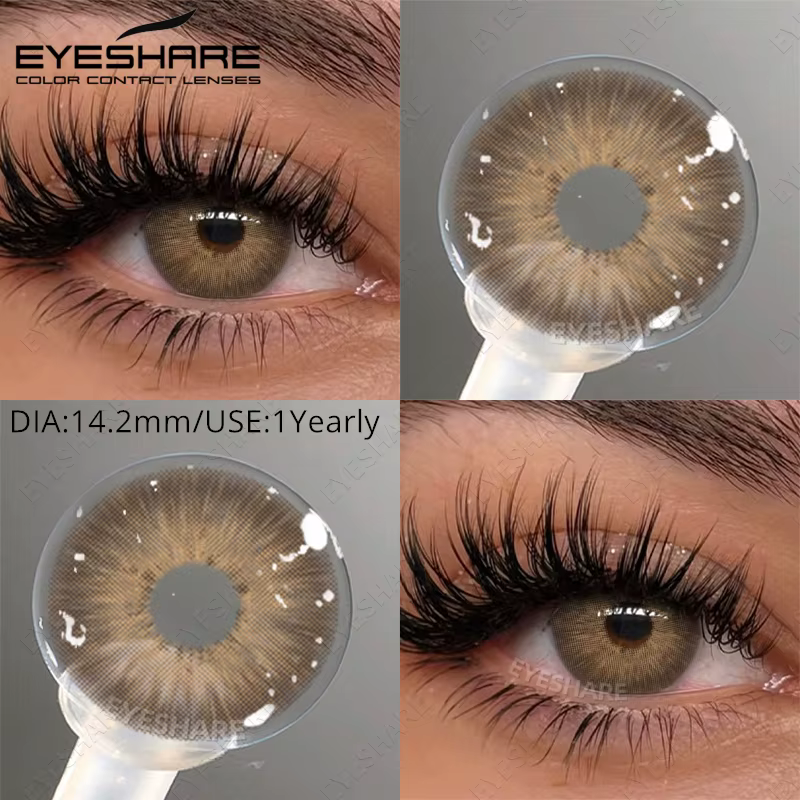 EYESHARE 1 paire de lentilles de contact colorées pour myopie