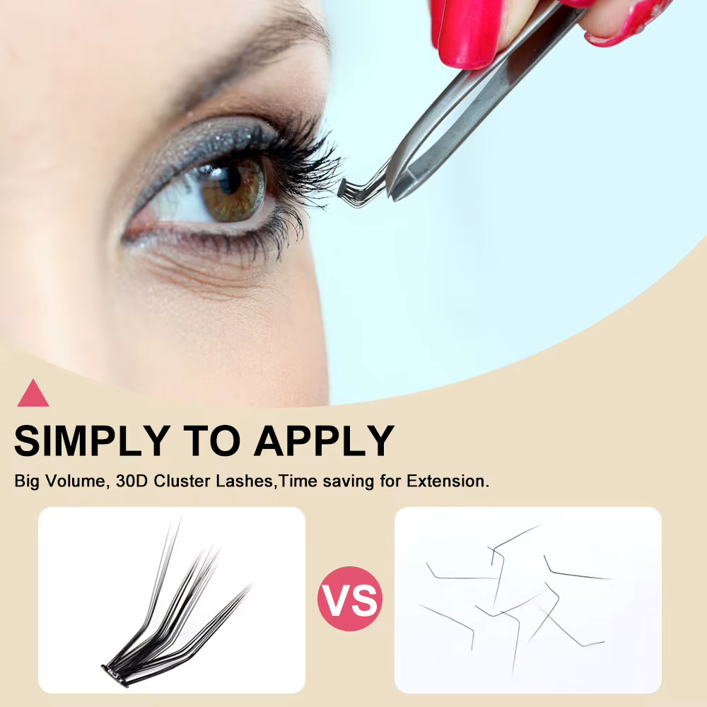 LASHURY 60 pièces L curl Foxy Eyes chat Look vison cils moelleux naturel faux