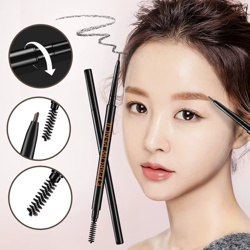 Crayon à sourcils fin de 1.5mm avec rotation automatique à double tête