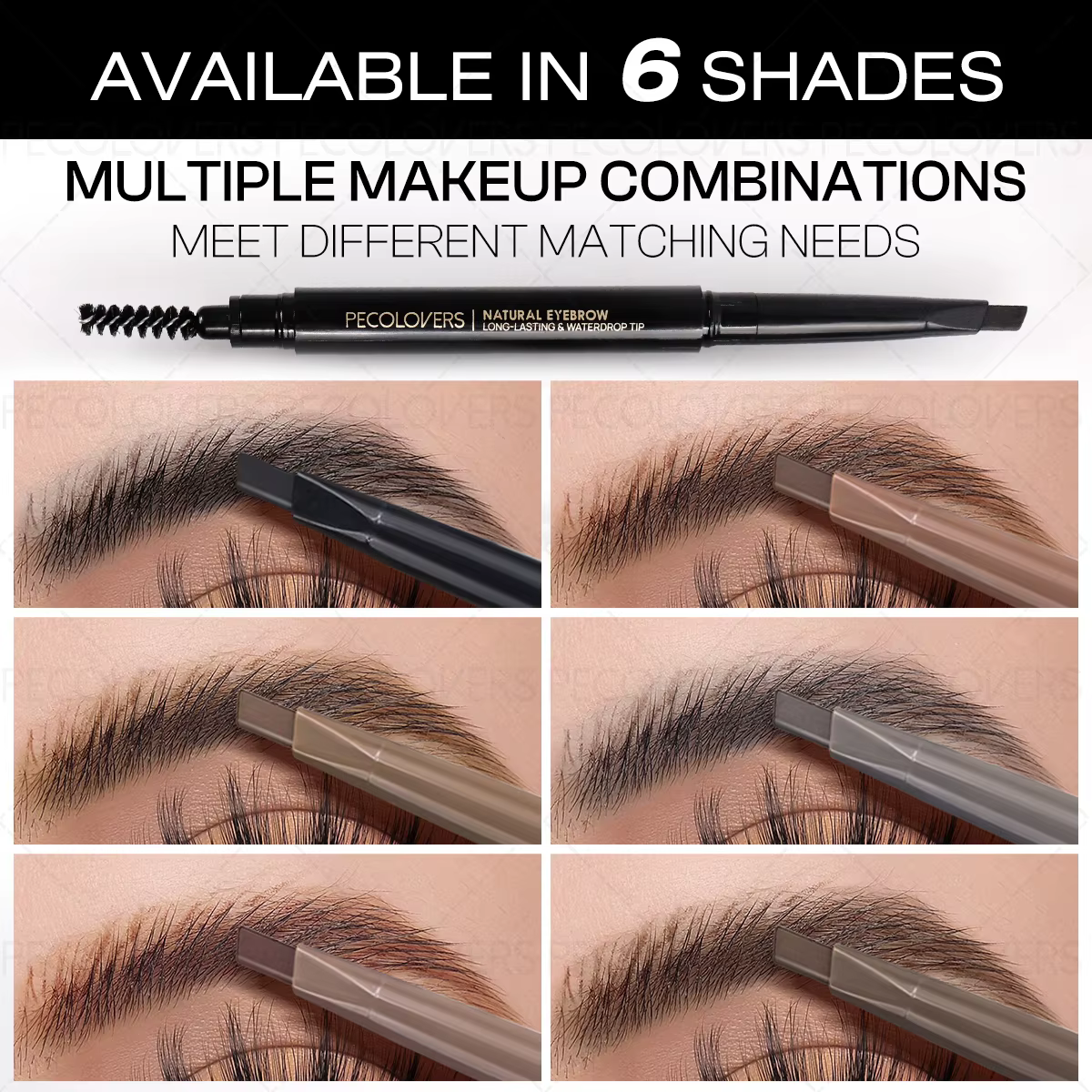 Crayon à sourcils marron lisse sans floraison