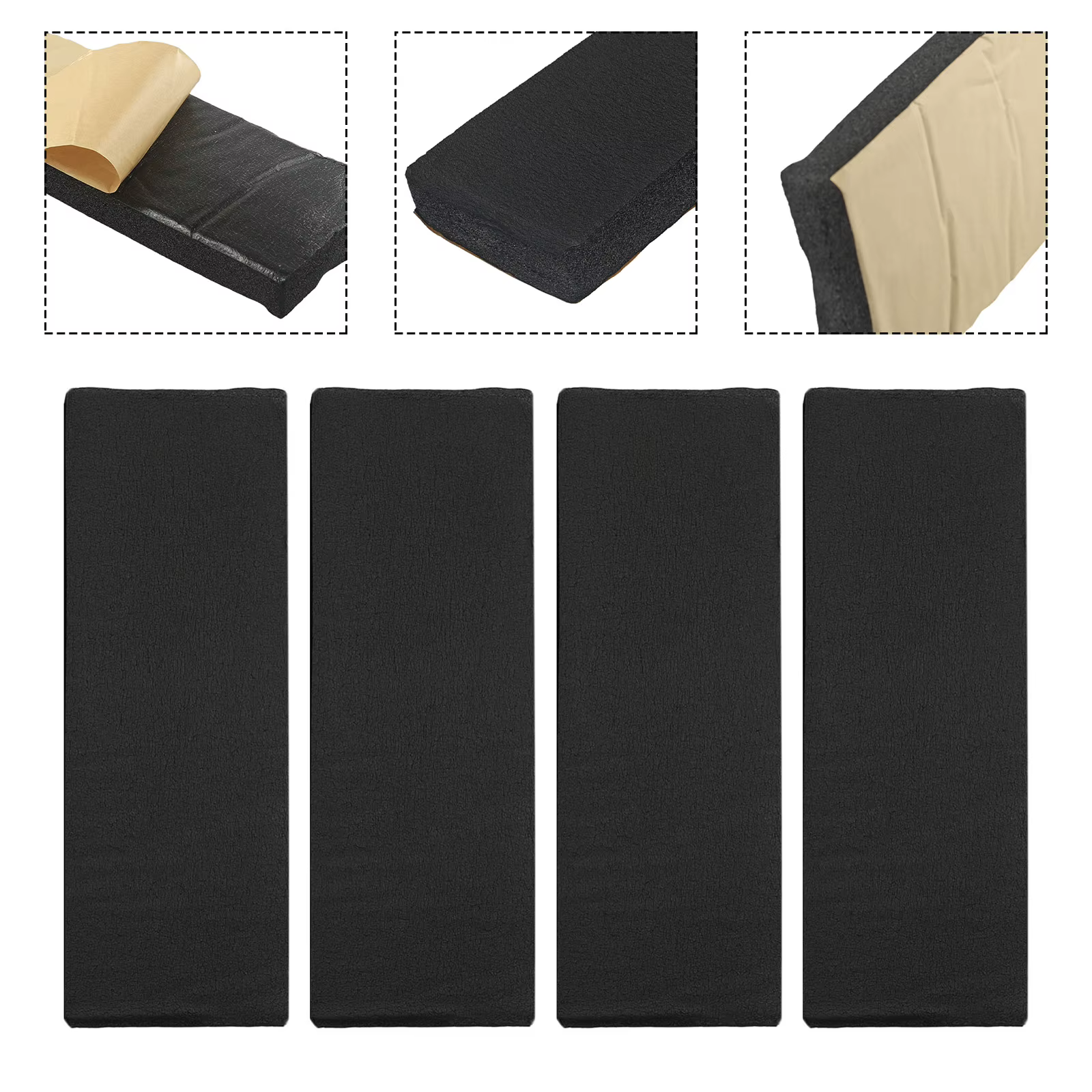4 protections d'angle de mur pour porte de garage, pare-chocs en mousse pour les places de stationnement, les entrepôts, protection contre les chocs