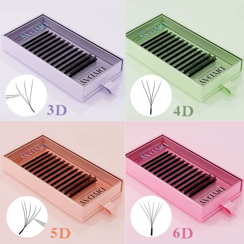 DIYDAY Extension de cils en forme de W 3d 4d 5d 6d 7d 8d W