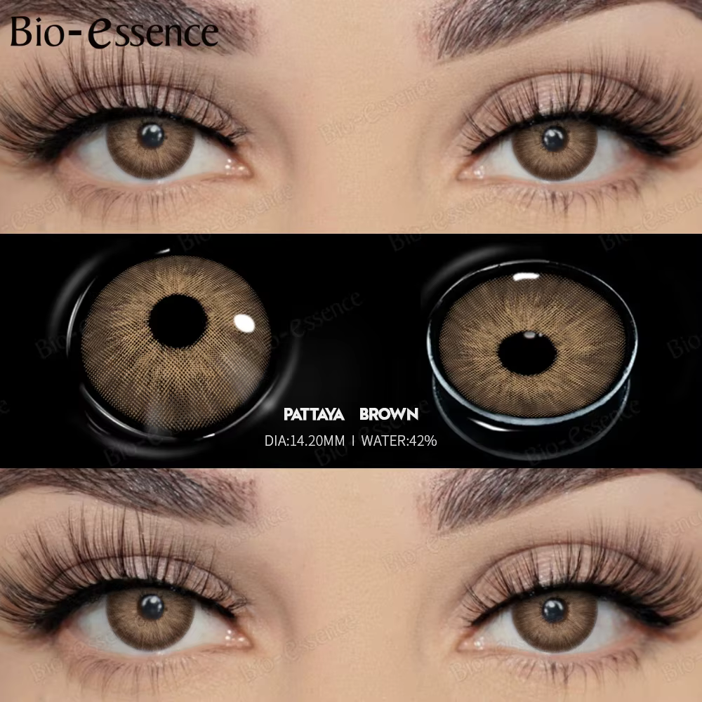 Bio-essence 1 paire de lentilles de contact colorées pour les yeux
